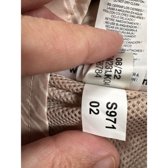 Reebok Women’s Mesh Lined Focus Track Jacket M‎ Camo Beige Zip Logo 2022 - Picture 11 of 12